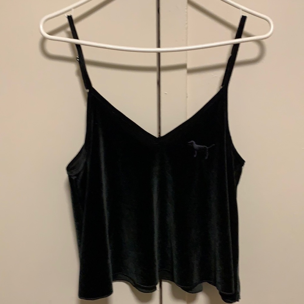 DARK GREEN VELVET CROP TOP SHIRT